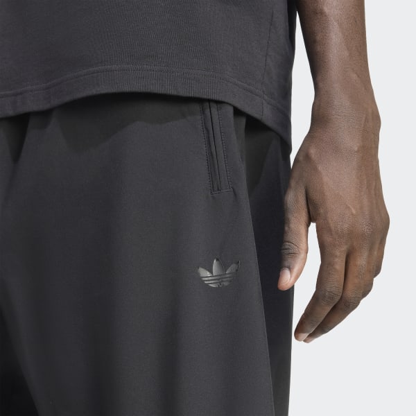 adidas Firebird Oversized Nylon Shorts - Black | Free