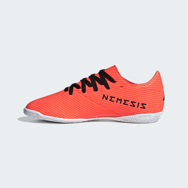 orange adidas indoor soccer shoes