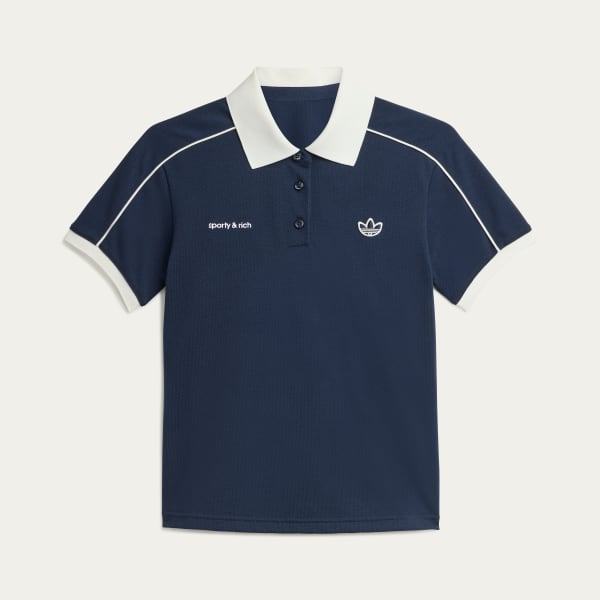 【海外配送可】【送料無料】 Blue - Tee Polo Rich & Sporty adidas | with Shipping Free トップス