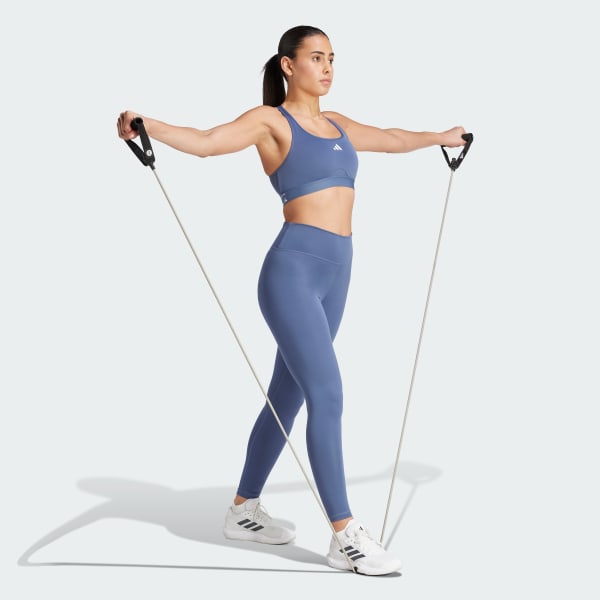 Azul Mallas de Entrenamiento Essentials 7/8 Corte Alto