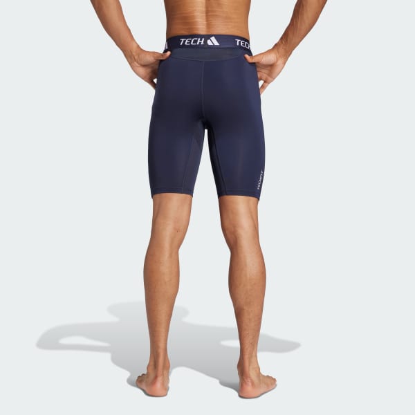 adidas TECHFIT Compression Training Short Tights Blue Free Shipping with adiClub adidas US