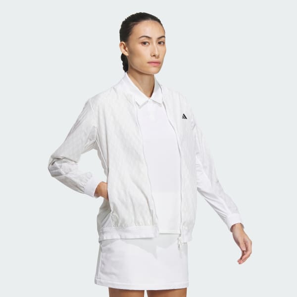 White 경량 프린트 우븐 재킷