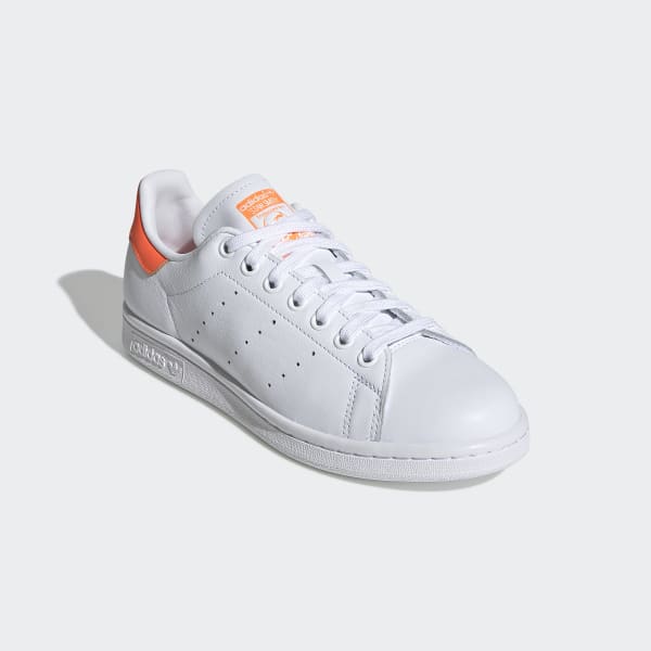 Women's Stan Smith Cloud White and Solar Orange Shoes | adidas US