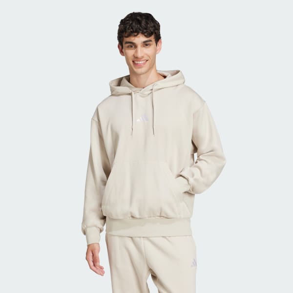 Beige Essentials Feelcozy Fleece Hoodie