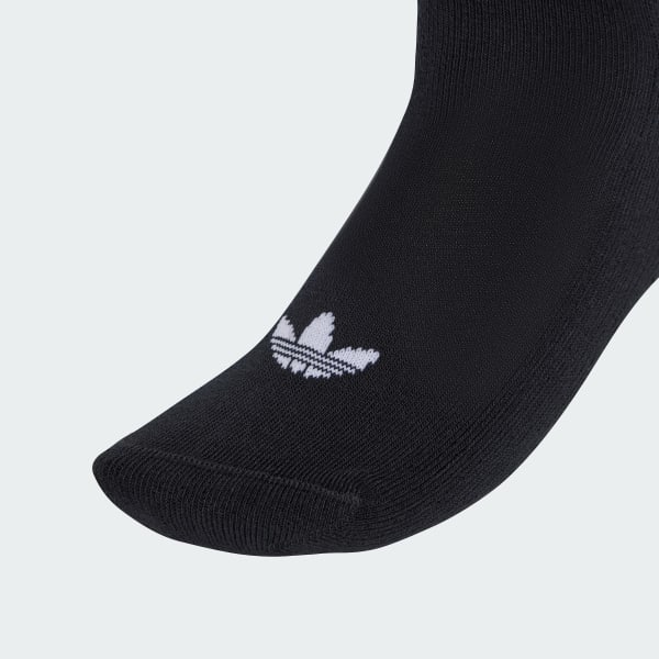 Μαύρο Quarter 3 Back Stripes Socks 3 Pairs