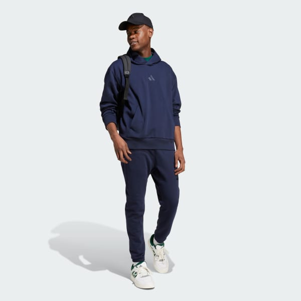 Navy blue adidas sweatpants store