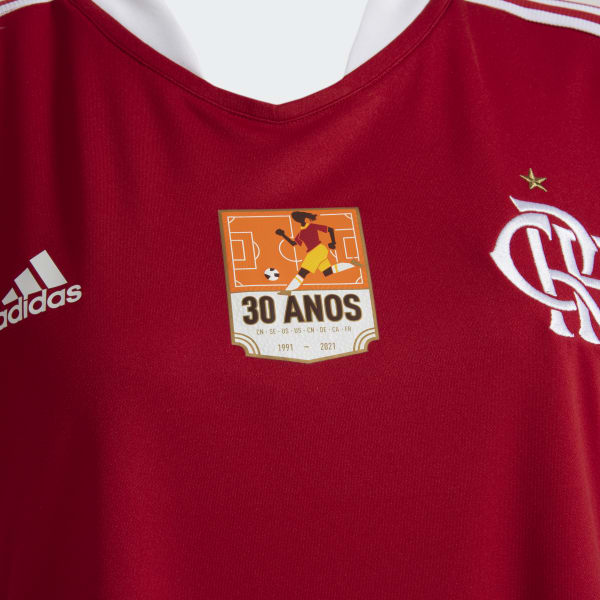Vermelho Camisa Flamengo 30 anos da Copa Feminina HNSA7