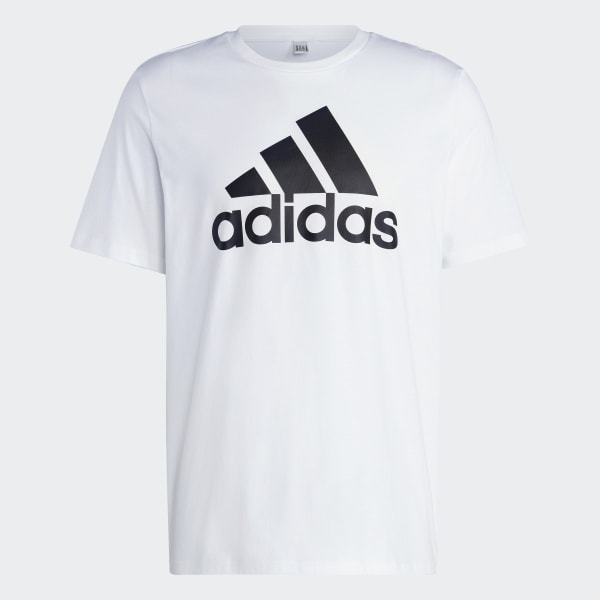 adidas Essentials Single Jersey Big Logo T-Shirt - White | adidas UK