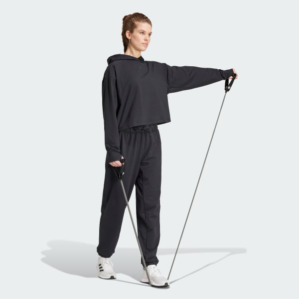 Đen Áo Hoodie Dáng Rộng Thông Khí Sau Lưng PrimeLift