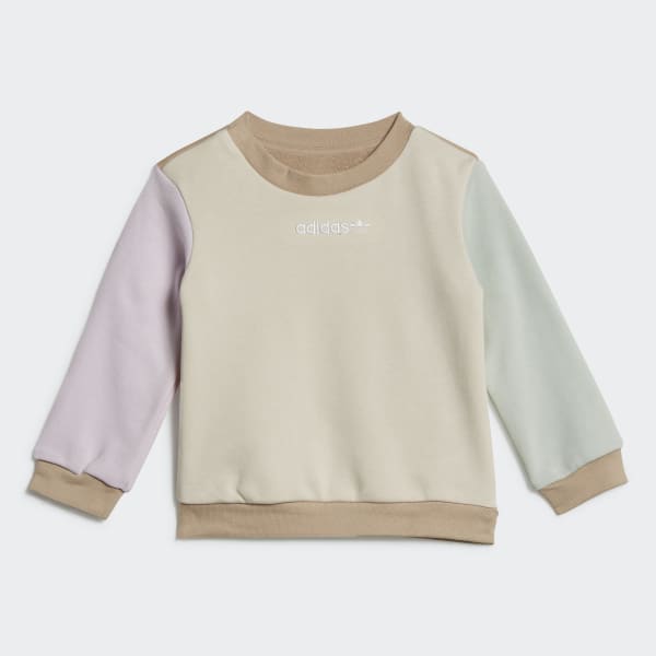 Adidas originals hotsell block crew sweatshirt