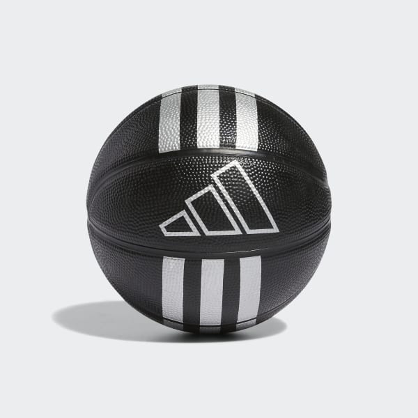 Black 3-Stripes Rubber Mini Basketball CC066