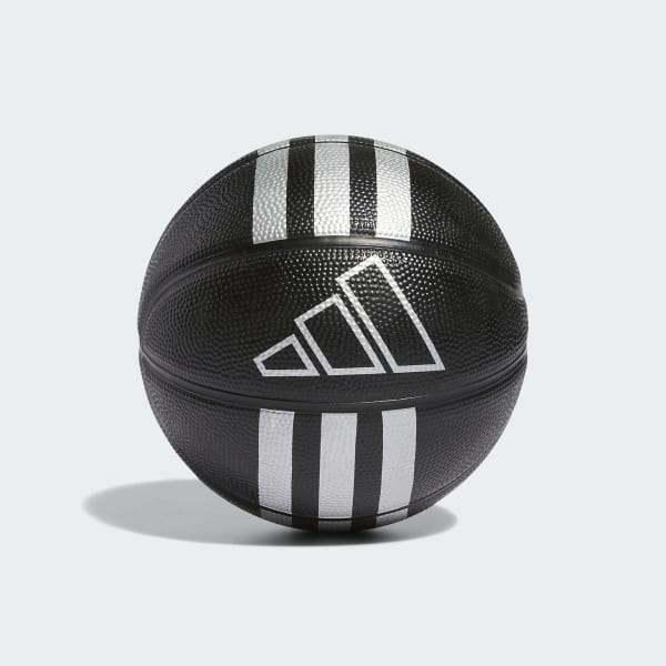Siyah 3-Stripes Rubber Mini Basketbol Topu