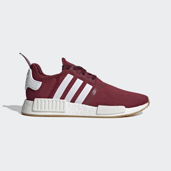 Men's adidas originals nmd r1 shoes collegiate burgundy/white/black sales