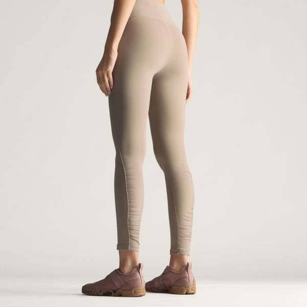 Brown adidas by Stella McCartney Studio Ruched Leggings