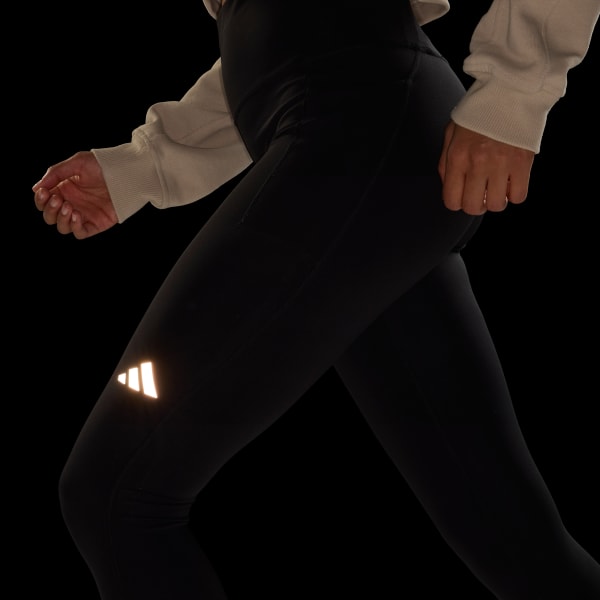 adidas ADI365 Climacool Running Full Length Leggings - Black