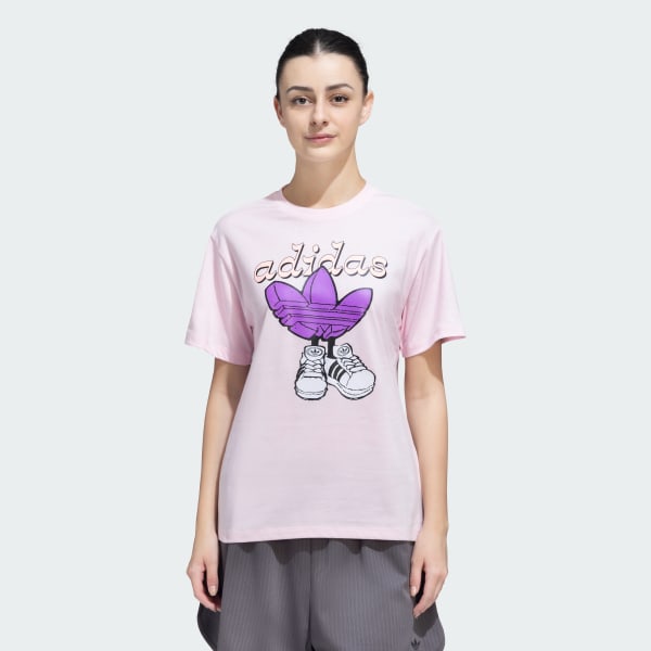 Pink adidas Originals Shoe Tee