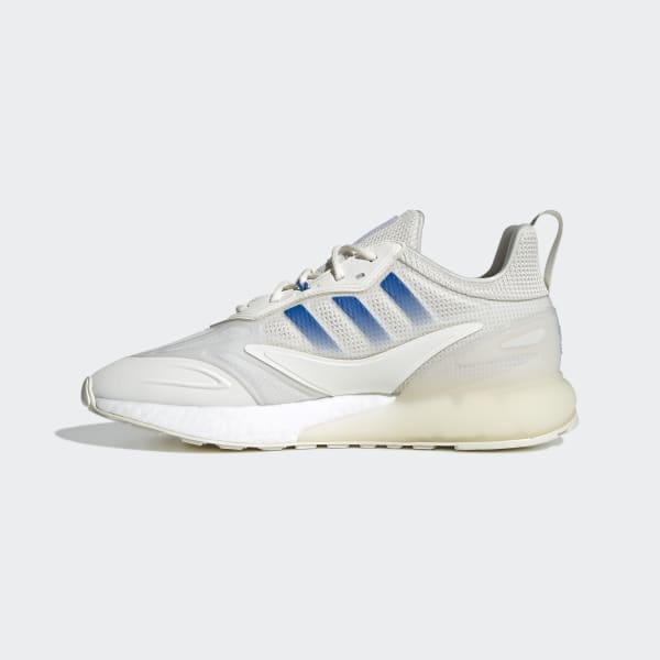 White ZX 2K Boost 2.0 Shoes