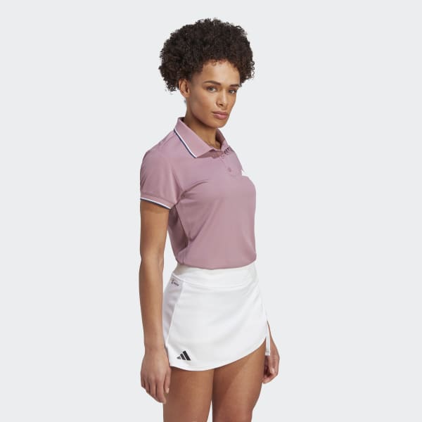 adidas Clubhouse Classic Premium Tennis Polo Shirt Pink adidas