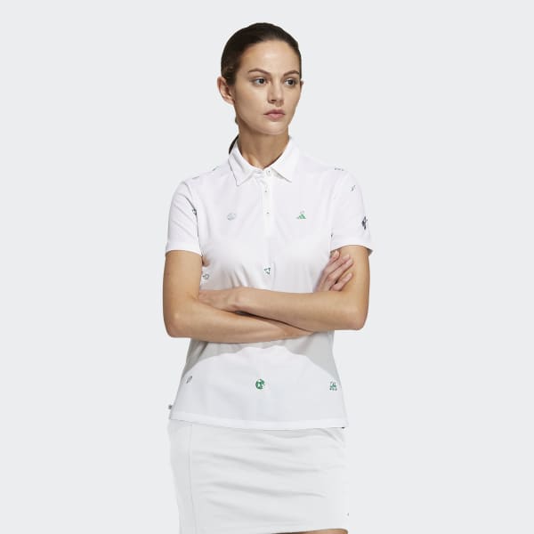 สีขาว เสื้อโปโล Play Green Monogram