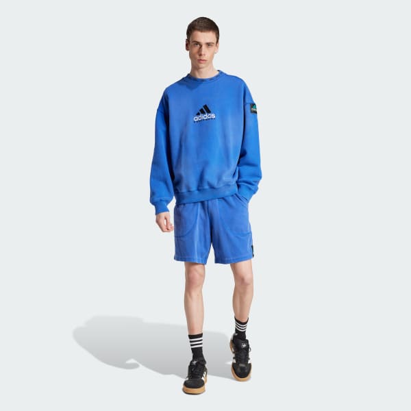 ブルー エキップメント ウォッシュ クルーネックスウェット