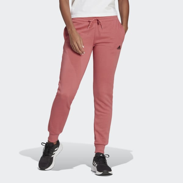 Red Essentials French Terry Logo Pants