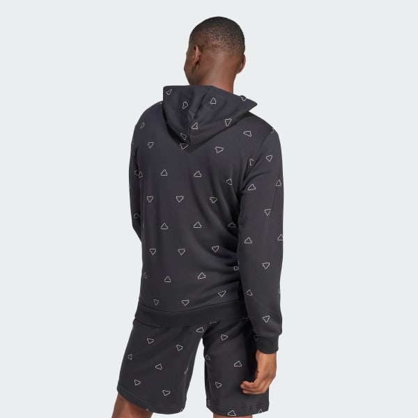 Negro Buzo con Capucha Seasonal Essentials Monogram