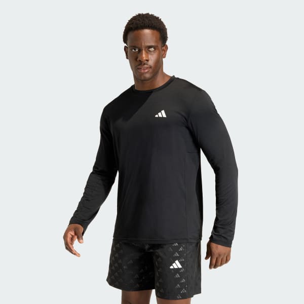 Black WORKOUT ESSENTIALS FLEX LONGSLEEVE T-SHIRT