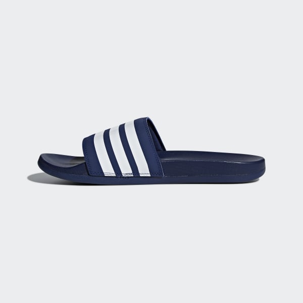 blue adidas slides