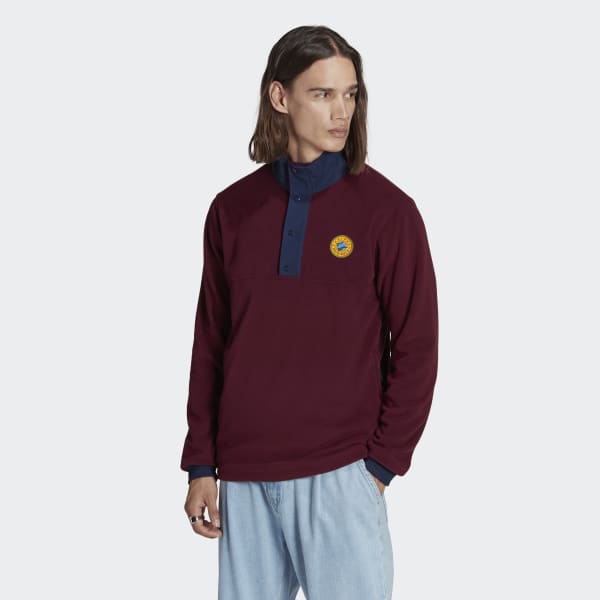 Burgendur Wander Hour Quarter-Snap Polar Fleece Jacket EKL11