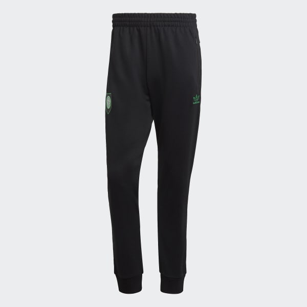 Black Celtic FC Essentials Trefoil Track Pants BUS98