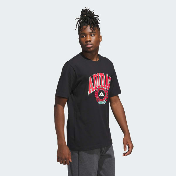 Black Varsity Crest Graphic T-Shirt