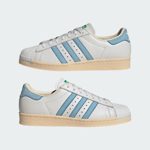 Superstar blancas con azul 2025