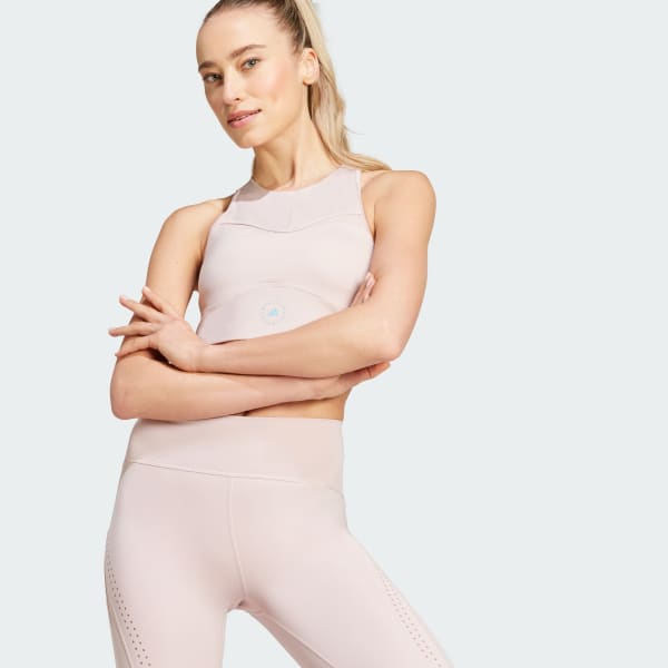Pink adidas by Stella McCartney TruePurpose Training Crop Top