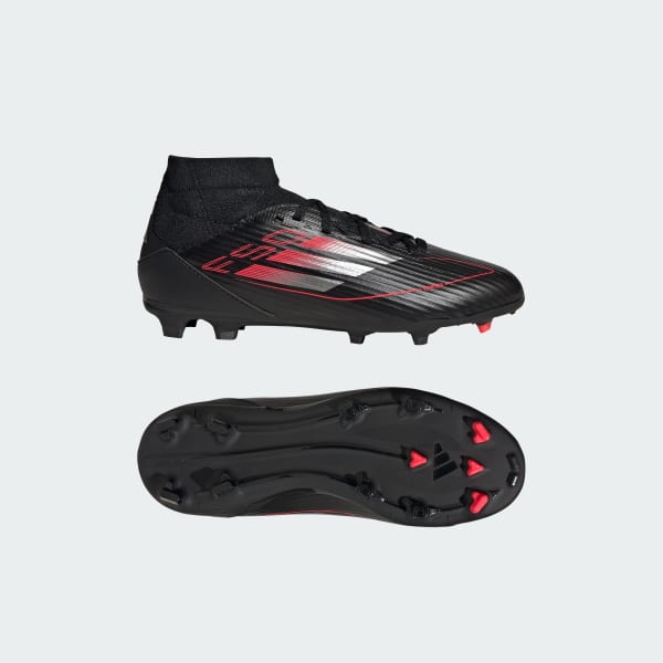 Nero Scarpe da calcio F50 League Mid Firm/Multi-Ground Junior