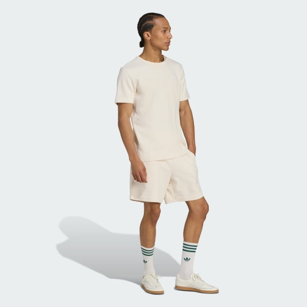 White Trefoil Essentials Waffle Tee