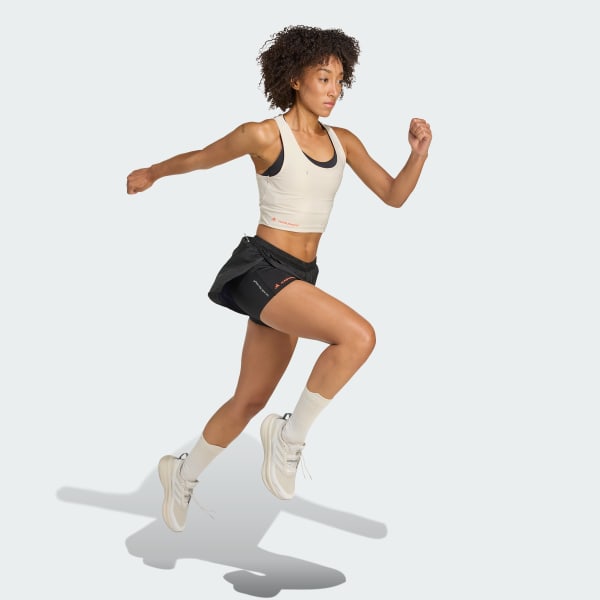 Beige Adi365 Hermanos Koumori Running Crop Top