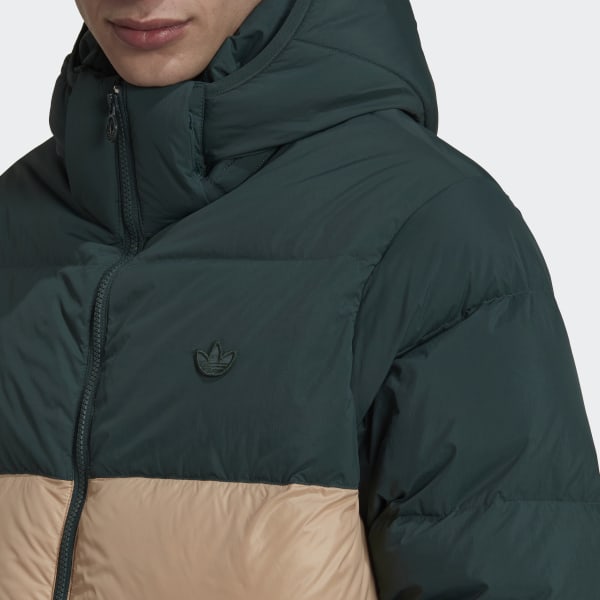 zelená Bunda Down Regen Hooded Puffer CT383