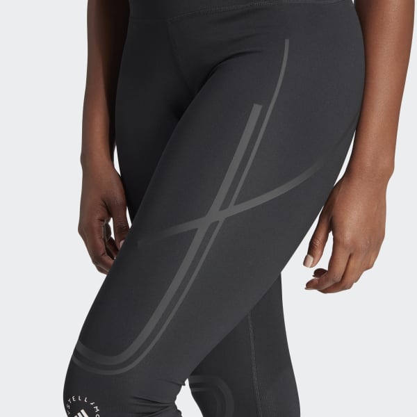 adidas adidas by Stella McCartney TruePace Printed Training Leggings -  Black