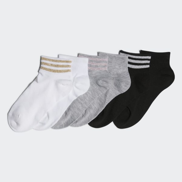 White 3-Stripes Low-Cut Socks 6 Pairs CL1754X