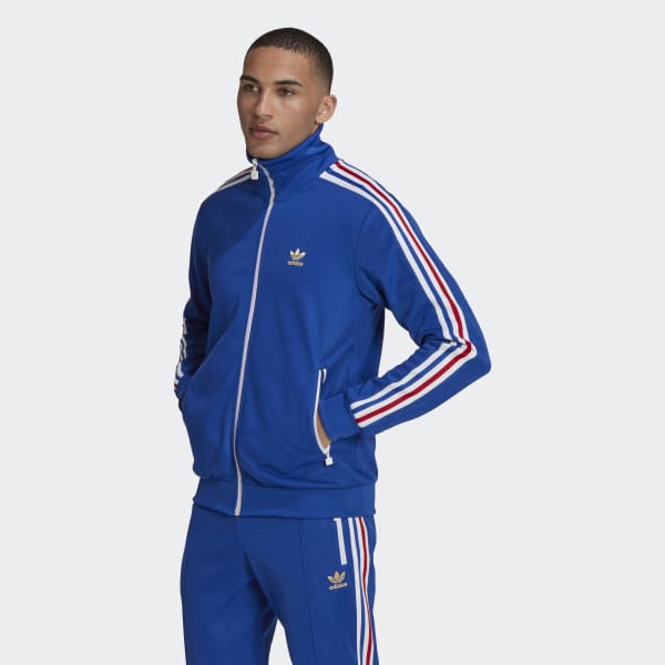 Comercial trompeta juguete adidas Chamarra Beckenbauer - Azul | adidas Mexico