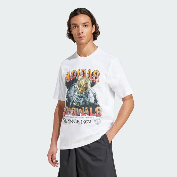 ホワイト トレフォイルシリーズ レギュラー 半袖Tシャツ