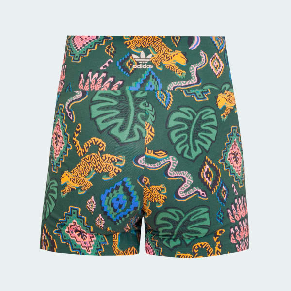 Verde Shorts Booty adidas x FARM Rio 3 Rayas