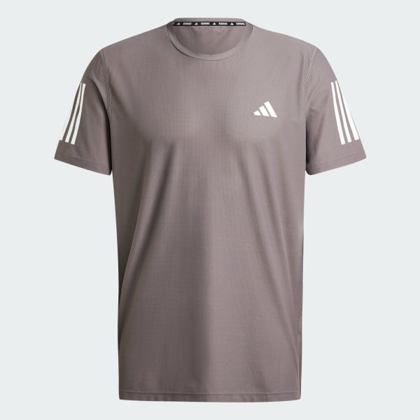 Grey Own the Run Tee