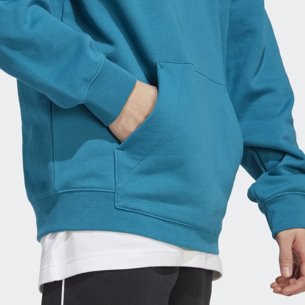 Adidas training mountain logo hoodie hot sale in teal