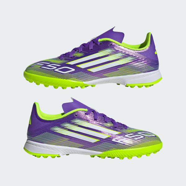adidas F50 League Turf Cleats Kids - Purple | Free Shipping with