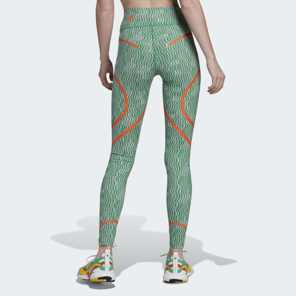 Zielony adidas by Stella McCartney TruePurpose Printed Training Leggings