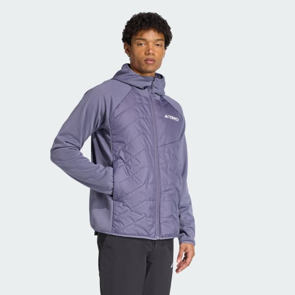 Roxo Casaco com Capuz Híbrido e Isolado Terrex Multi CLIMAWARM