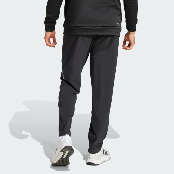 Zwart Gym+ Training Woven Broek