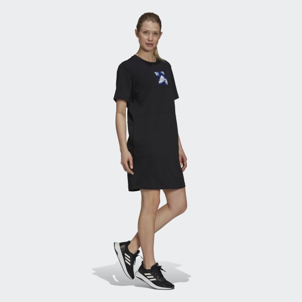 Black adidas x Zoe Saldana Dress ISC69