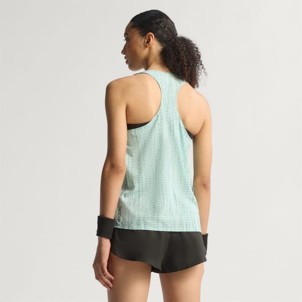 Turquesa Playera sin mangas de running Adizero